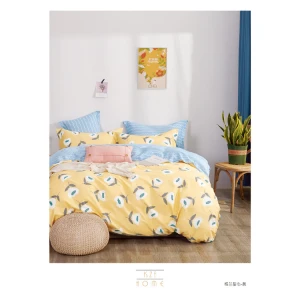 Factory direct selling printed four-piece bed set bedding sheets sheet for home hotel