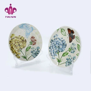 Factory direct wholesale eco-friendly ceramic printing dish plate kitchen home dinner plates sets