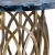 Import Factory outlet new design round antique brass blue agate tables from China