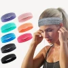 Factory price custom head sweatband moisture wicking workout head band non slip stretch sports sweatband for men women