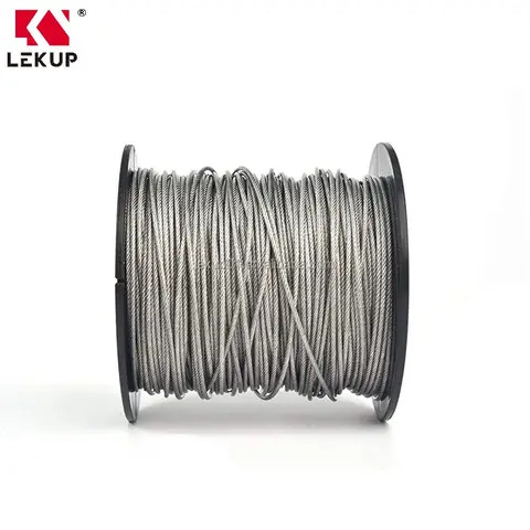 Buy Factory Price Ropes Wire Vinyl / Pvc Coated Steel Cable Rope 5/32 ...