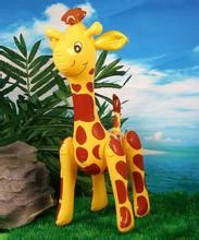 Factory pvc Inflatable Giraffe Animal children toy