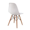 Factory sale Custom Modern Plastic Dining plastic beech wood Chair in nordic style white color