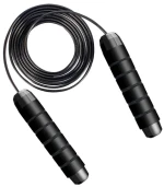 Factory Supply Black Unisex Jump Rope Adjustable Skipping Rope For Home Fitness