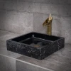 Factory Supply New Design Natural Polished Marble Granite Stone Bathroom Sink