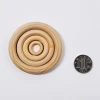 Factory wholesale different size 1.5cm unfinished DIY make crafts Unfinished wood circle