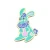 Import Factory wholesale hot sale cute rabbit clothes accessories metal badges Custom design enamel Lapel Pin from China