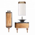 Fashion Bathroom Furniture Antique Solid Wood Bathroom Vanity Cabinet
