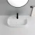 Import Fashion hotel bathroom accessories handmade glossy white  sinks art wash basin countertop bathroom basin sink from China