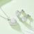 Import Fashion Luxury Moissanite Heart Pendant Stud Earrings And Necklace Fine Jewelry 925 Silver Women Jewelry Set from China