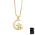 Import Fashion New Designs Jewelry Gold Plated Box Chain Angel Pendant Necklace Micro Insert Zircon Star Moon Choker Necklaces Women from China