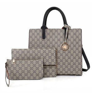 Fashion printed women&#39;s handbag Single Shoulder Messenger Bag mother bag three piece high capacity bag