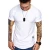 Import Fashion Solid Color Stylish T Shirt Men Cotton Gym Wear Short Sleeve White Mens T-shirts from China
