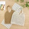 Fashionable Macrame Crochet lady bag handmade Woven beach bag