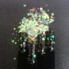 Fashionable Mermaid Rainbow Mixed Glitter Nail Sequins For Wholesales