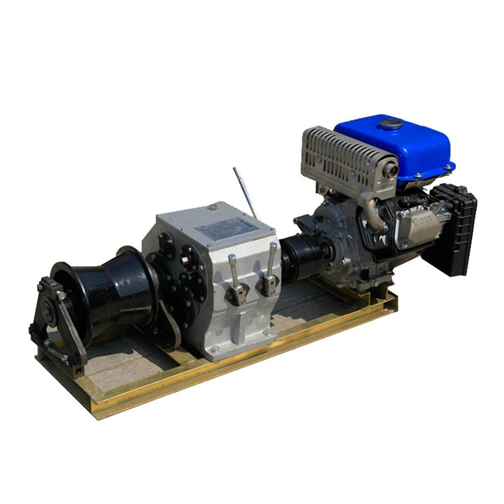 Fast Diesel Engine Power Winch(shaft driving)