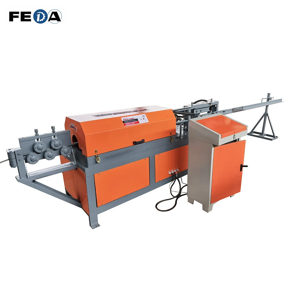 FEDA wire straightener and cutter straightening machine made in China straight and cut machine