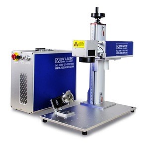 fiber laser machine 50w with rotary device for marking jewelry ring