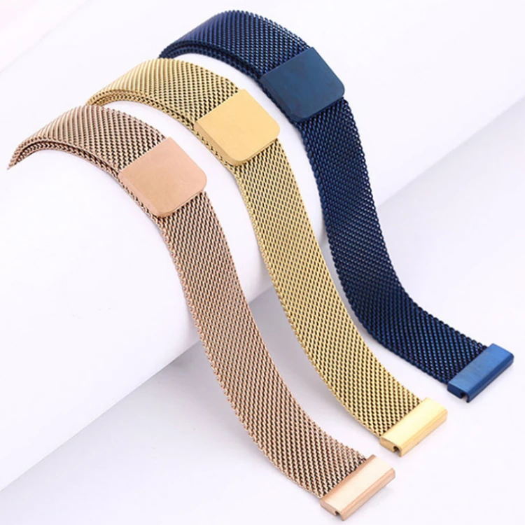 Fit original apple watch band series apple watch band strap stainless steel milanese loop for apple watch series 6