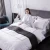 Import Five Star Hotel white bedding set 100% cotton  bed sheet set bed linen from China