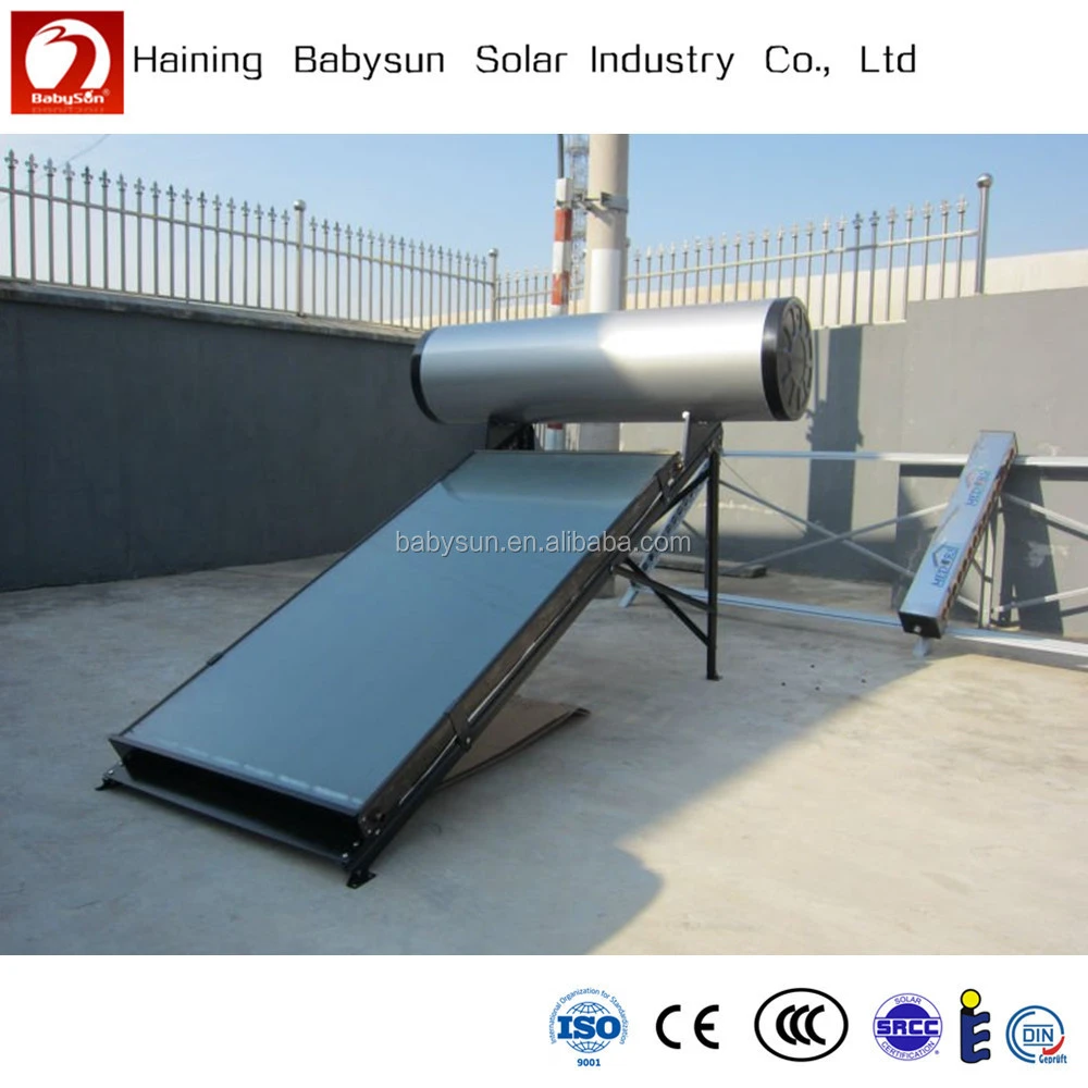 flat plate solar water heater, flat panel solar collector, solar energy water heater