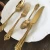 Import flatware cutlery stainless steel gold cutlery flatware set from China