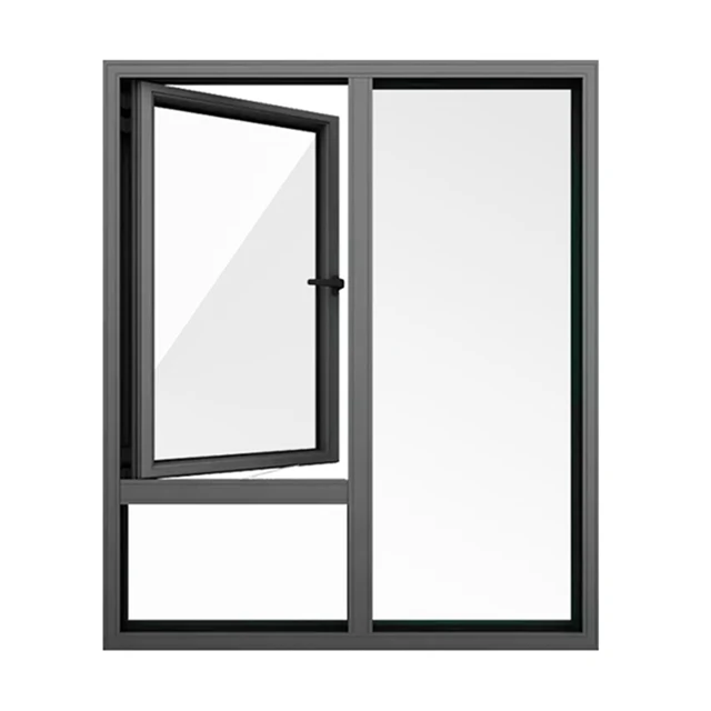 Florida miami dade hurricane approved windows black  aluminum sliding window