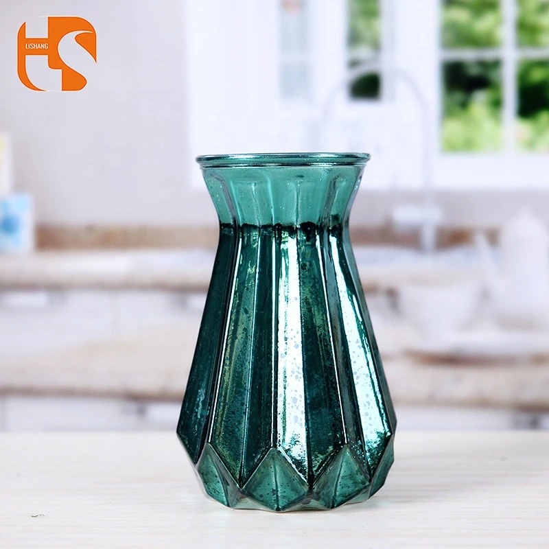 Flower Vase Crystal Glass Modern Transparent Gift Oem Customized Logo Style Packing Garden Color