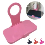 Folding Mobile Phone Wall Charger Adapter Charging Holder Hanging Support Charge Hanger Rack Shelf Cell Phone Stand Bracket