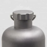 Food Grade 600ML Titanium bottle  With outdoor camping hiking tableware
