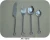 Import Forged Knot Cutlery Flatware Set from India
