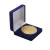 Import Free Sample Blue Velvet Coin Packing Box  Championship Gold Medal Custom Luxury Jewelry Cuff Links Watches Display Gifts Boxes from China