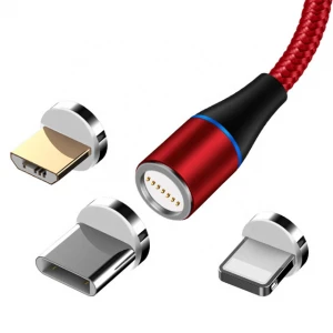Free shipping UUTEK RSZ7 3A fast charging usb cable for mobile 3 in 1 Magnetic data cables usb