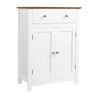 freestanding MDF bathroom furniture drawer organizer  bathroom cabinet customized with door, bathroom-cabinet-white