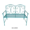 french furniture bench decorative light blue two seats garden sofa