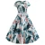 Import French Vintage Style Prom Dress With Big Swing Floral Print Elegant Casual Women Dress from China