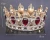 Fully round Crystal tiara pageant crowns for wholesale