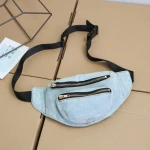 Funny Guy Mugs Premium  Retro Denim Acid Wash Jean Fanny Pack Denim Fanny Pack