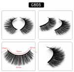 G805 Wholesale Best Faux Synthetic Silk Eyelash 5pair 3 pair3D 5D pack Soft Silk lashes natural false eyelashes