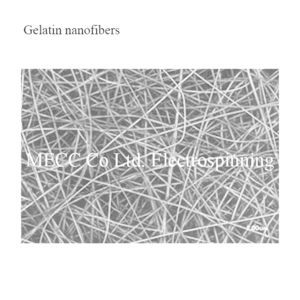 Gelatin nanofibers sample sheets to develop cell culturing/scaffolds with nanotechnology