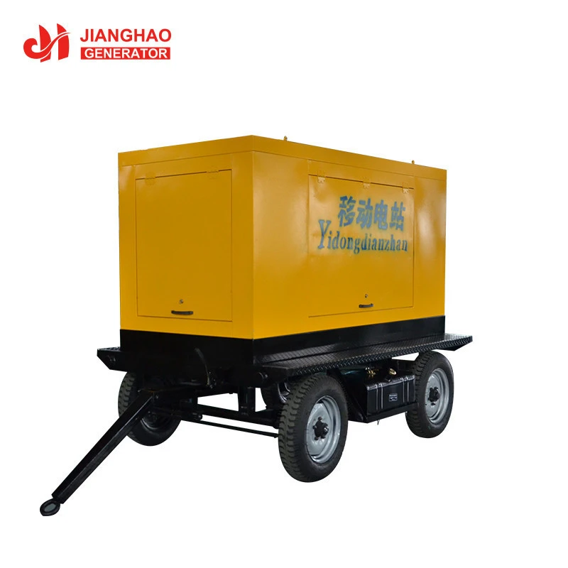 generator factory 60hz 40kw silent trailer type diesel generator set 50kva portable genset for sale