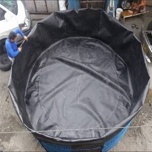 geomembrane circular tanks for aquaculture