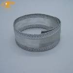 Gift Wrapping Silver Wire Edge Trim Organza Fabric Ribbon