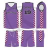 Girls Blank Custom Reversible Sports Basketball Wear Uniforms Wholesale Latest Kids High Quality Basketball Jerseys Shorts Sets
