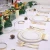 Gold Trim and White Elegant Plastic Plates for Parties and Wedding