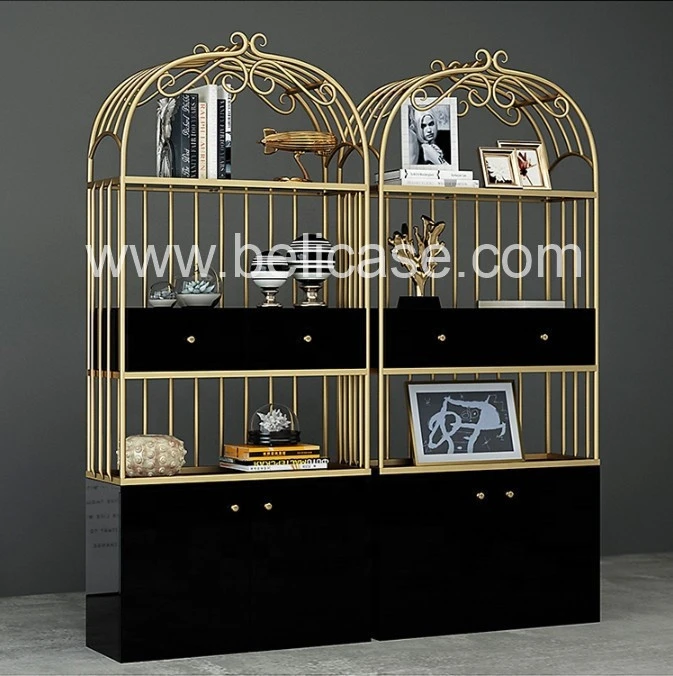 Saucer Kræft patois Buy Golden Cosmetics Display Cabinet Organizer Modern Makeup Display Stand  Furniture For Hair Salon Beauty Salon from Shenzhen Belicase Co., Ltd.,  China | Tradewheel.com