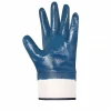 Good Price Full Nitrile Coated Interlock Liner Open Back Chemical Safety Work Glove