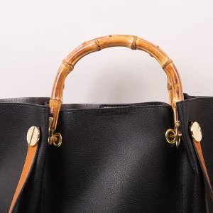 Good Price New Product Ladies Genuine Leather Bucket Tote Bag Handbag