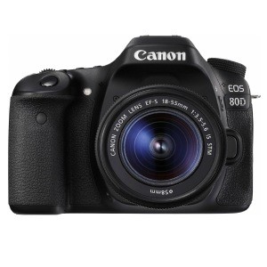 Good quality 80D 24.2 MP Digital SLR Camera - Black - 18-55mm IS STM Lens