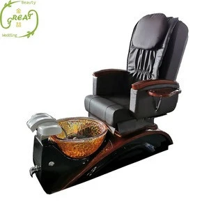 Great Foshan Factory Luxury Modern Nail Salon Pipeless No Plumbing Human Touch Massage Used T4 Spa Manicure Pedicure Chair